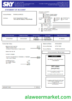 Sky Cable Corporation utility business bill, SCR